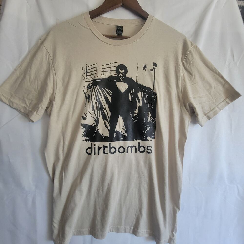 the Dirtbombs  band t shirt  size medium cream